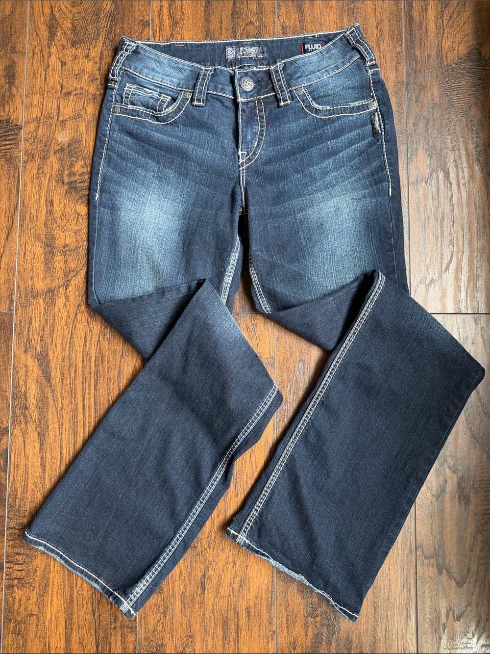 Silver Suki Fluide Bootcut Jeans in Dark Indigo Wash 30/33 (N14)